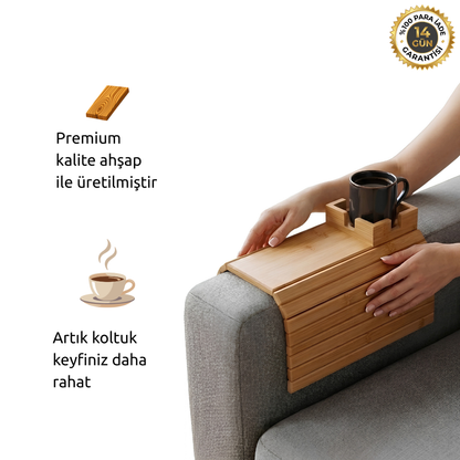 Huosta™ Ahşap Koltuk Tepsisi